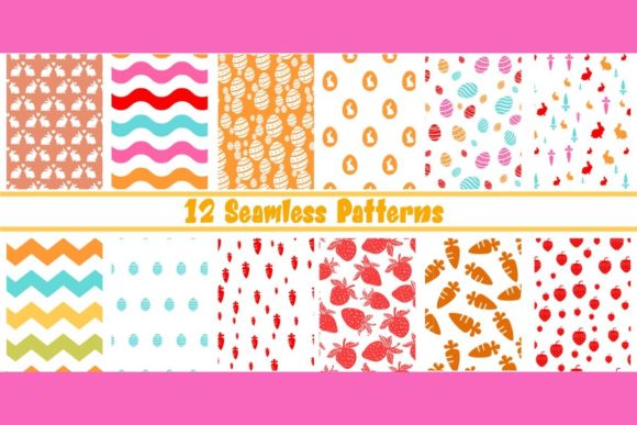 12 Easter Day Patterns for Crafts and Graphics