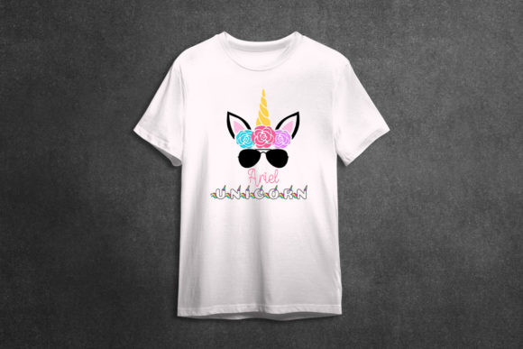 Ariel Unicorn Graphics for Crafts Projects