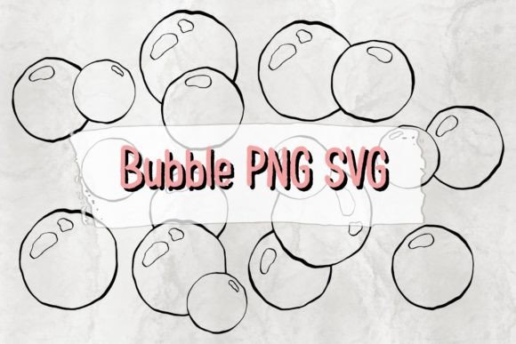 Bubble PNG SVG for Crafts and Graphics
