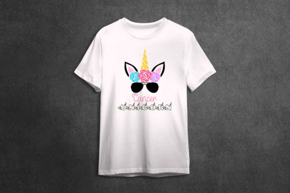 Cancer Unicorn Graphics for Crafts