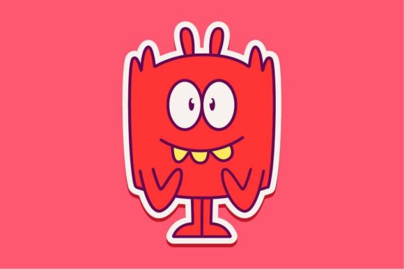 Cute Monster Cartoon Doodle Illustration Graphics
