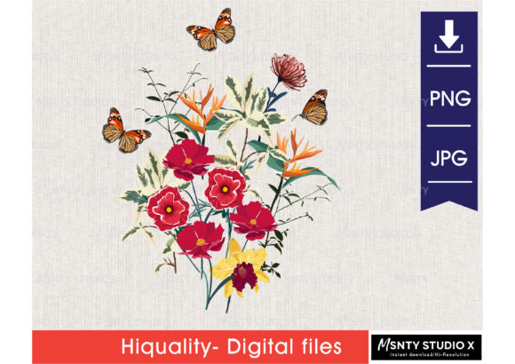Flower Batanical Graphics & Illustrations Review