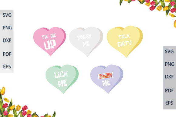 Funny Valentine Hearts Graphics & Crafts