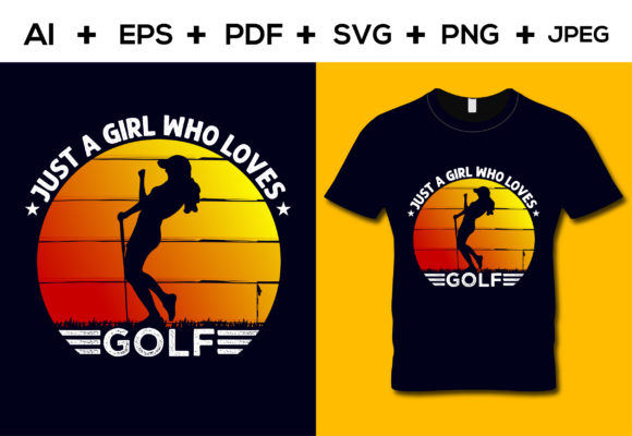 Just a Girl Who Loves Golf T-shirt Graphics Review