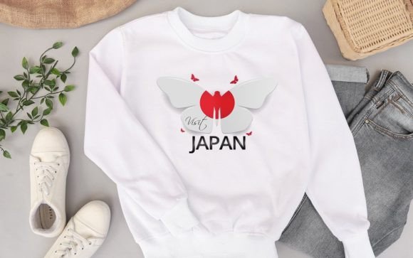 Paper Cut Japan Visit Butterfly SVG: Graphics & Crafts