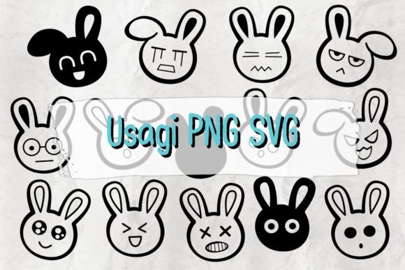Usagi PNG SVG for Graphics and Crafts