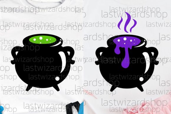 Witch Cauldron SVG Graphics for Crafts and Publishing